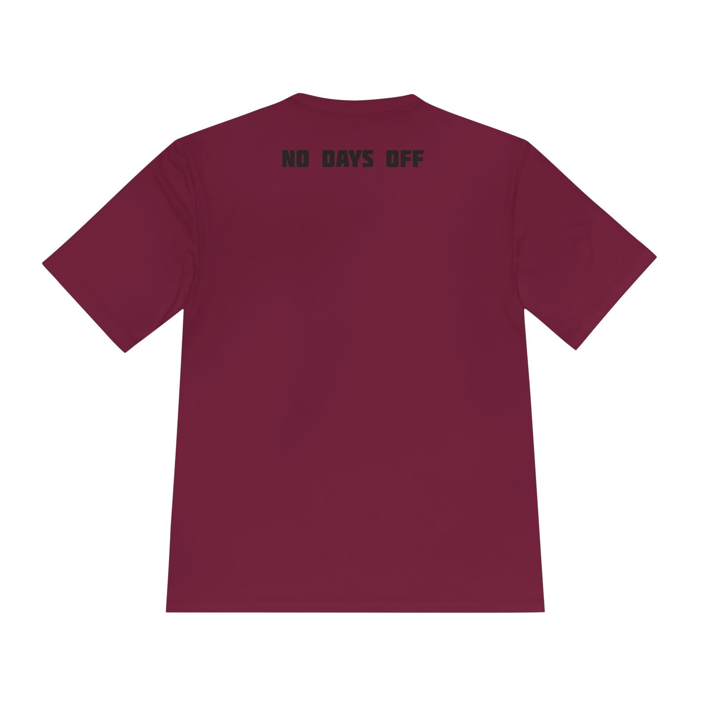 Unisex Moisture-Wicking Fitness Tee - 'No Days Off' Workout Shirt