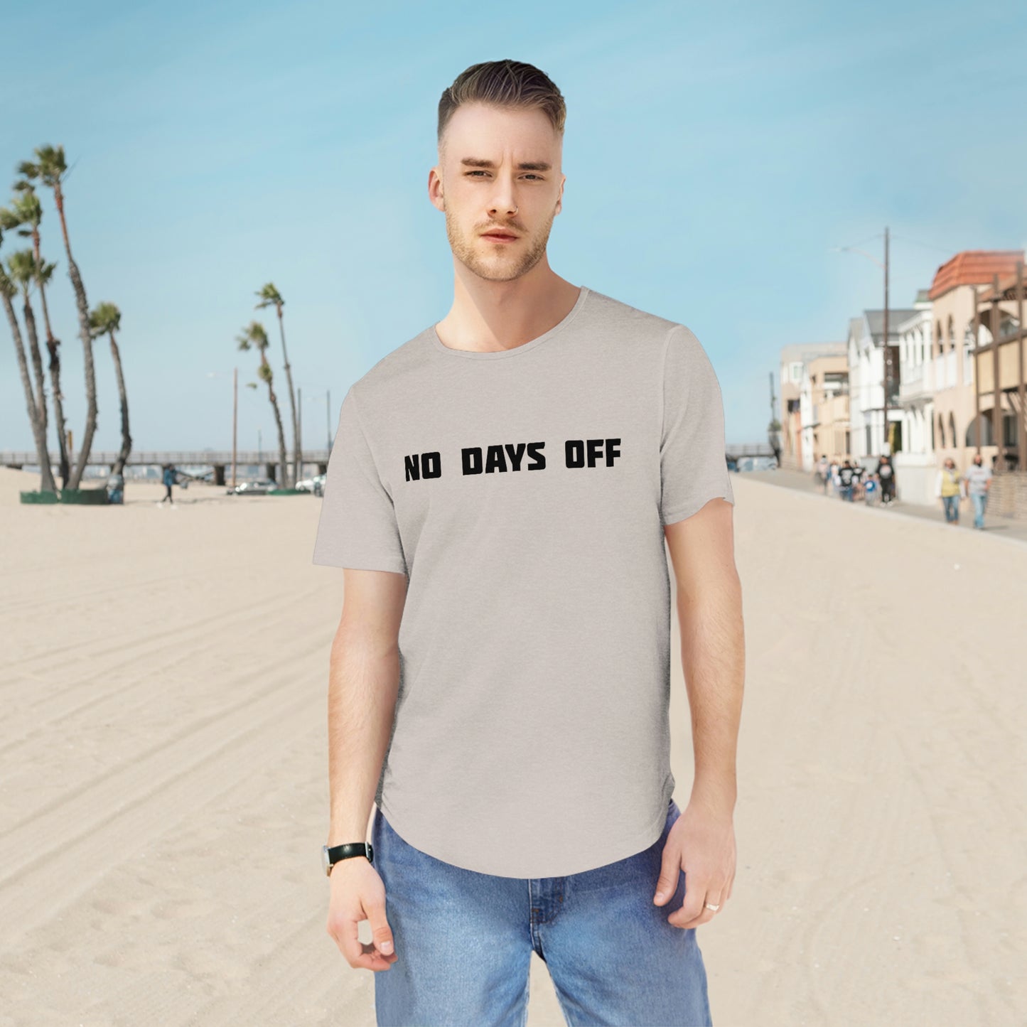Men's Jersey Curved Hem Tee