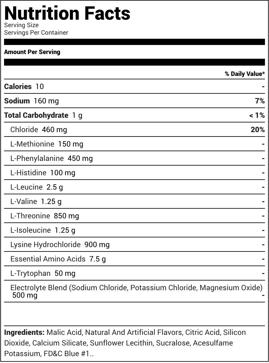 Rule One Proteins - Essential Amino 9 - Blue Razz Lemonade