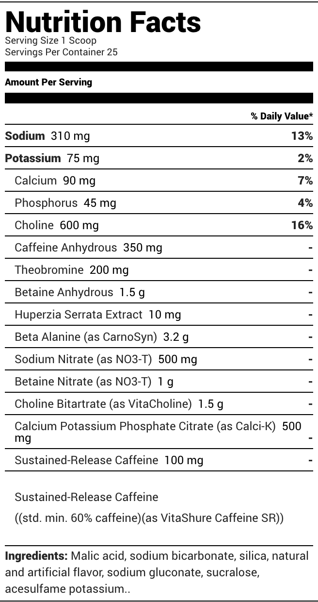 RYSE Supplements Project:Blackout Pre-Workout - Baja Burst