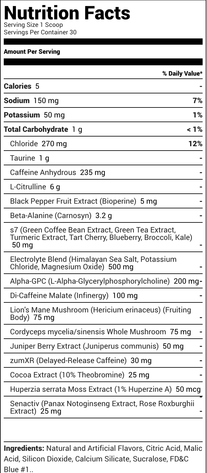 Rule One Proteins - R1 PreLift - Blue Raspberry