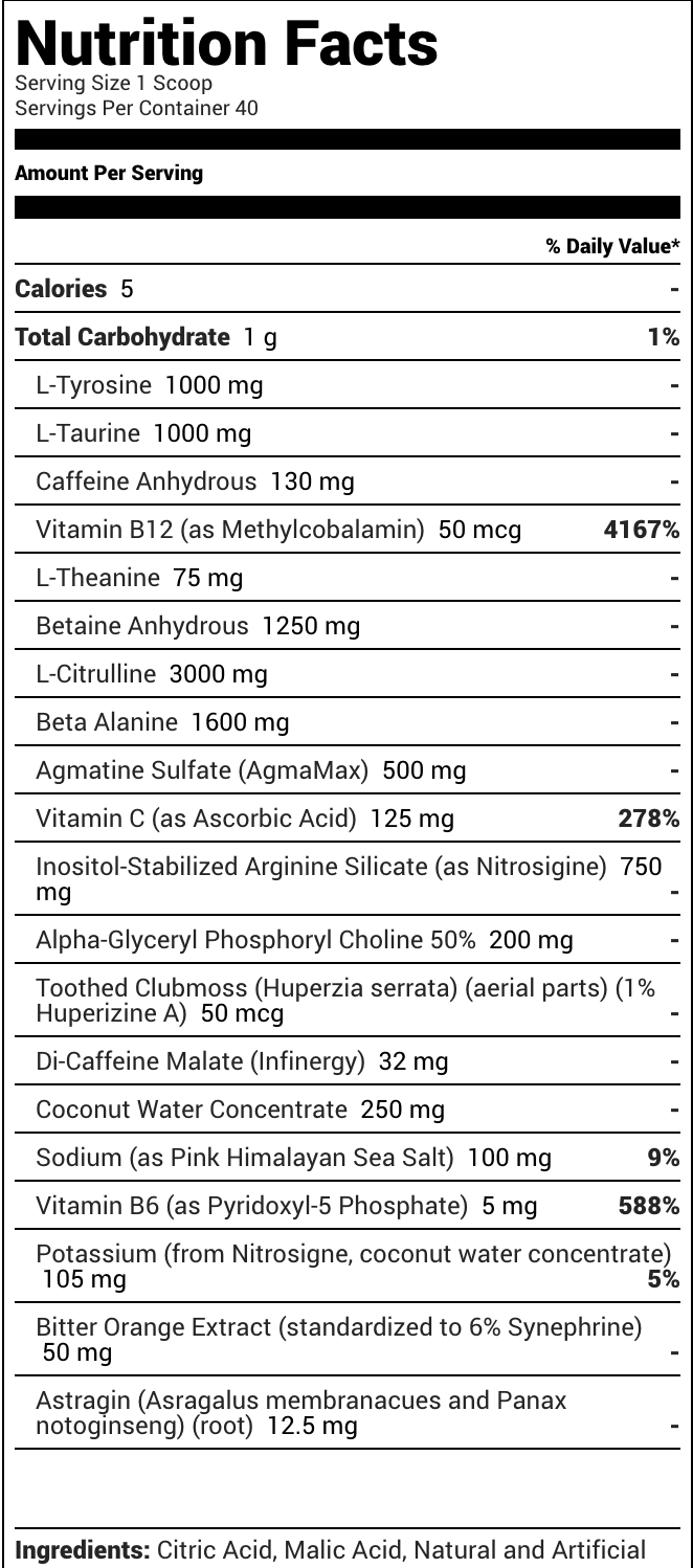 Raw Nutrition Thavage Pre-Workout - Christopher's Secret Stuff