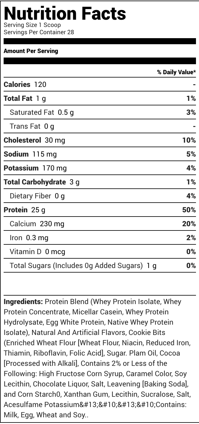 Rule One Proteins - R1 PRO6 Protein - Cookies and Cream