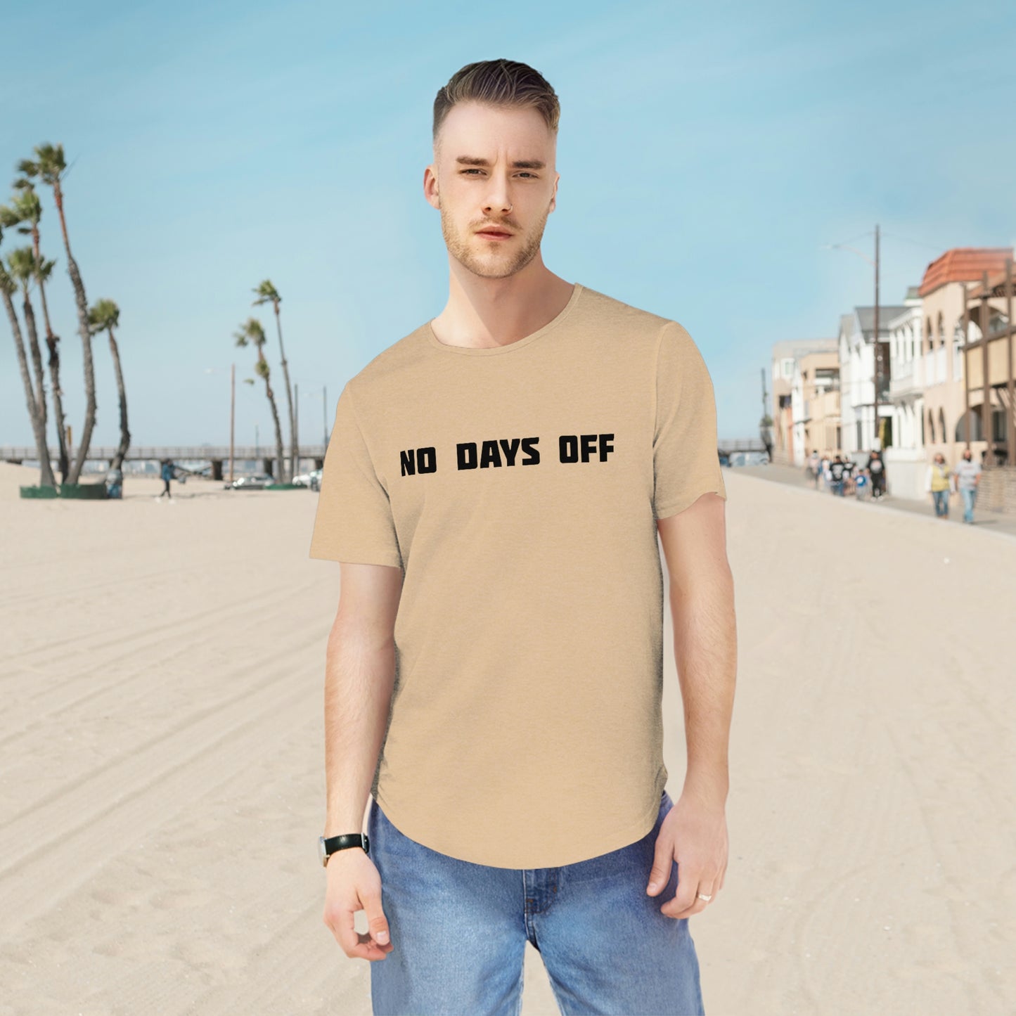 Men's Jersey Curved Hem Tee