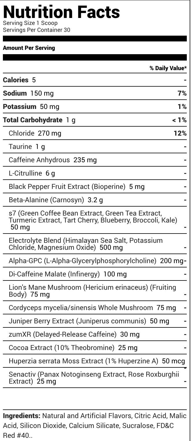 Rule One Proteins - R1 PreLift Black - Cherry Limeade