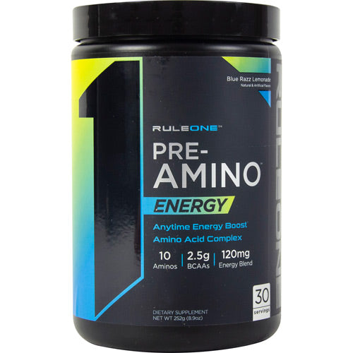 Rule One Proteins - Pre-Aminos Energy - Blue Razz Lemonade